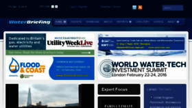 What Waterbriefing.org website looked like in 2015 (8 years ago)