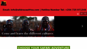 What Wildraceafrica.com website looked like in 2015 (8 years ago)