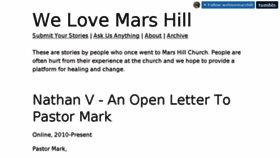 What Welovemarshill.com website looked like in 2015 (8 years ago)