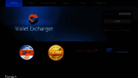 What Walletexchanger.com website looked like in 2015 (8 years ago)