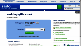 What Wedding-gifts.co.uk website looked like in 2015 (8 years ago)