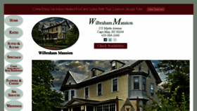 What Wilbrahammansion.com website looked like in 2015 (8 years ago)