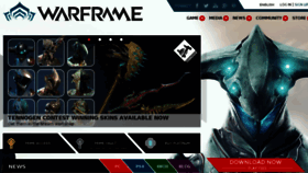 What Warframe.com website looked like in 2016 (8 years ago)