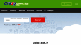 What Weber.net.in website looked like in 2016 (8 years ago)
