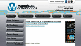 What Waorthodontics.com website looked like in 2016 (8 years ago)