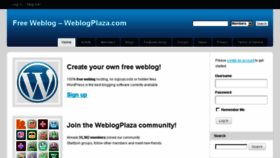 What Weblogplaza.com website looked like in 2016 (8 years ago)