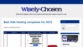 What Wisely-chosen.com website looked like in 2016 (8 years ago)