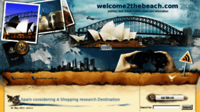 What Welcome2thebeach.com website looked like in 2011 (13 years ago)