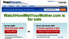 What Watchhowimetyourmother.com website looked like in 2016 (8 years ago)