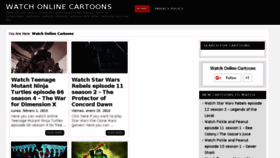 What Watchonlinecartoons.net website looked like in 2016 (8 years ago)