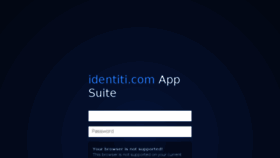 What Webmail.identiti.com website looked like in 2016 (8 years ago)