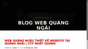 What Webquangngai.net website looked like in 2016 (8 years ago)