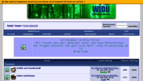 What Widu-forum.de website looked like in 2016 (8 years ago)
