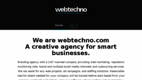 What Webtechno.com website looked like in 2016 (8 years ago)