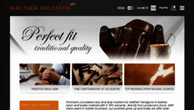 What Walther-holsters.com website looked like in 2016 (8 years ago)
