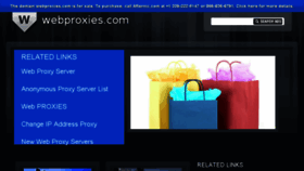 What Webproxies.com website looked like in 2016 (8 years ago)