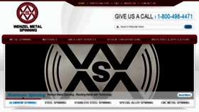 What Wenzelmetalspinning.com website looked like in 2016 (8 years ago)