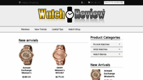 What Watchesreviews.net website looked like in 2016 (8 years ago)