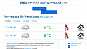 What Wetter-sh.de website looked like in 2016 (8 years ago)