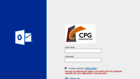 What Webmail.cpgcorp.com.sg website looked like in 2016 (8 years ago)