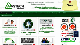What Wastech-recycling.pl website looked like in 2016 (8 years ago)