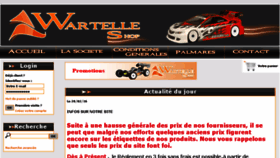 What Wartelle-shop.com website looked like in 2016 (8 years ago)