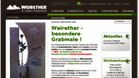 What Weirether.de website looked like in 2016 (10 years ago)