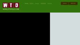 What Worldtopdjs.com website looked like in 2016 (8 years ago)