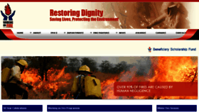 What Workingonfire.org website looked like in 2016 (8 years ago)