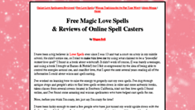 What Wicca-love-spells.com website looked like in 2016 (8 years ago)