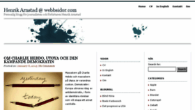 What Webbsidor.com website looked like in 2016 (8 years ago)