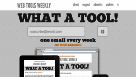 What Webtoolsweekly.com website looked like in 2016 (8 years ago)