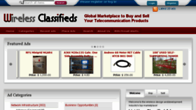What Wirelessclassifieds.com website looked like in 2016 (8 years ago)