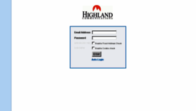 What Webmail.highland.net website looked like in 2016 (8 years ago)