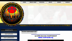 What Wukf-karate.org website looked like in 2016 (8 years ago)