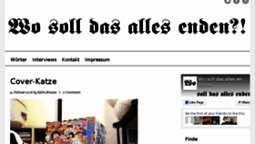 What Wosolldasallesenden.de website looked like in 2016 (8 years ago)