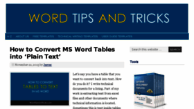 What Wordtipsandtricks.com website looked like in 2016 (8 years ago)