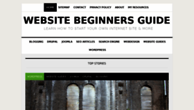 What Websitebeginnersguide.com website looked like in 2016 (8 years ago)