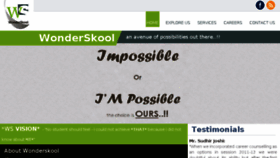 What Wonderskool.com website looked like in 2016 (8 years ago)