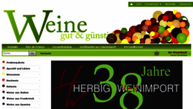 What Weine-gut-und-guenstig.de website looked like in 2016 (8 years ago)