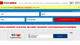 What Whichairline.nl website looked like in 2016 (8 years ago)
