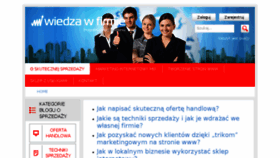 What Wiedzawfirmie.pl website looked like in 2016 (8 years ago)