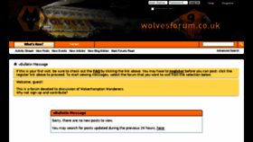 What Wolvesforum.co.uk website looked like in 2016 (8 years ago)