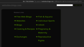 What Websites-blogs.com website looked like in 2016 (8 years ago)