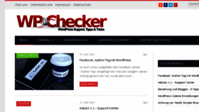 What Wp-checker.de website looked like in 2016 (9 years ago)