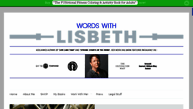 What Wordswithlisbeth.com website looked like in 2016 (8 years ago)
