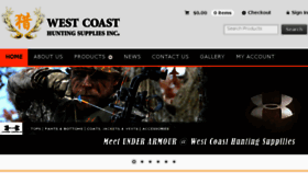 What Westcoasthunting.ca website looked like in 2016 (8 years ago)