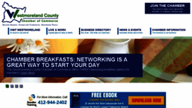 What Westmorelandchamber.com website looked like in 2016 (8 years ago)