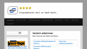 What Wlsoft.de website looked like in 2016 (8 years ago)