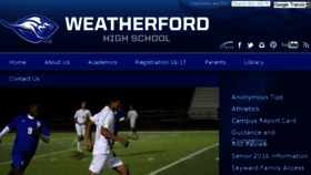 What Whs-hs.weatherfordisd.com website looked like in 2016 (8 years ago)